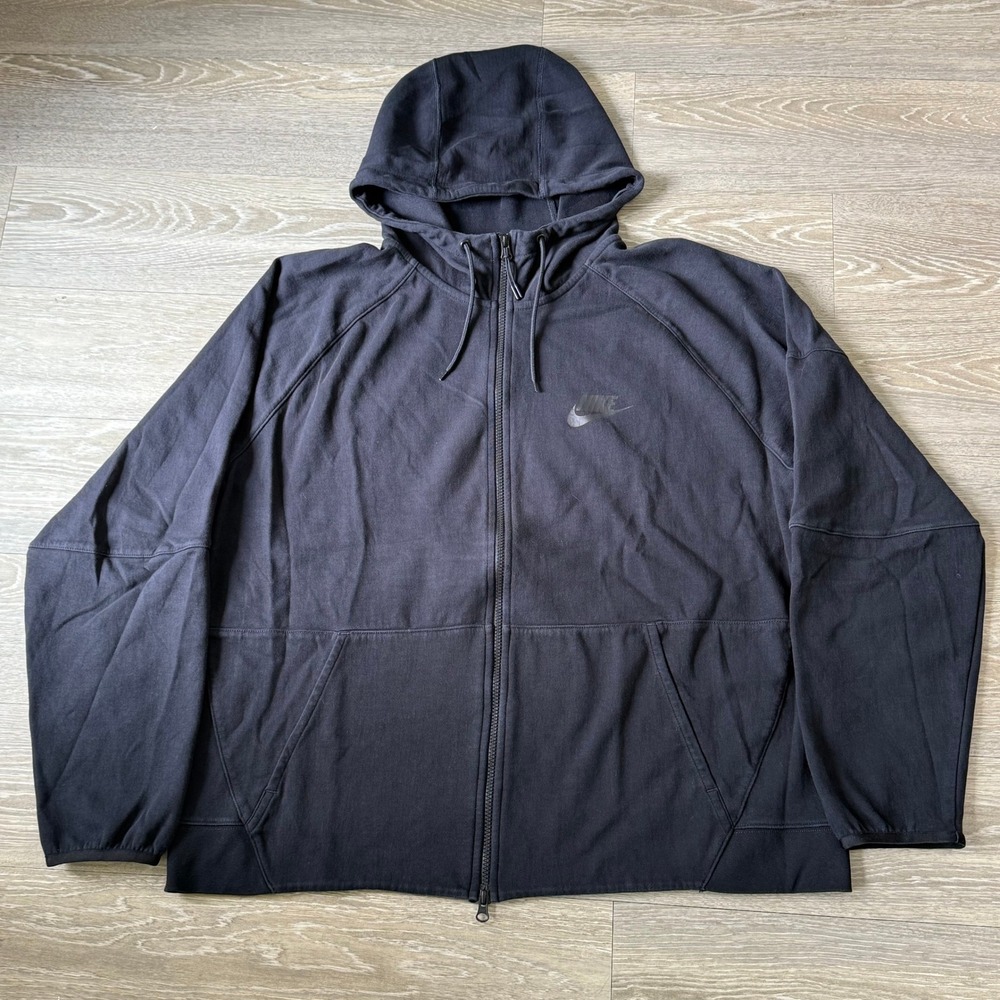 Nike Sportswear Tech Essentials Full Zip Fleece Hoodie‎ Black Mens XL